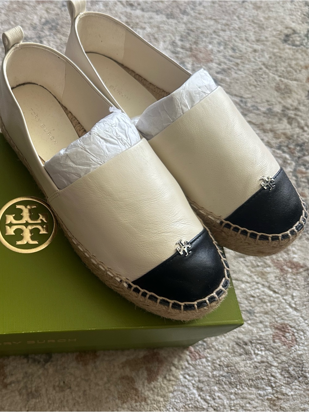 Tory Burch Cap-Toe Platform Espadrille - Picture 2 of 8